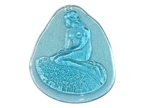 HolmegaardLight blue suncatcher with The Little Mermaid