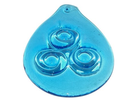 HolmegaardLight blue drop shaped suncatcher
