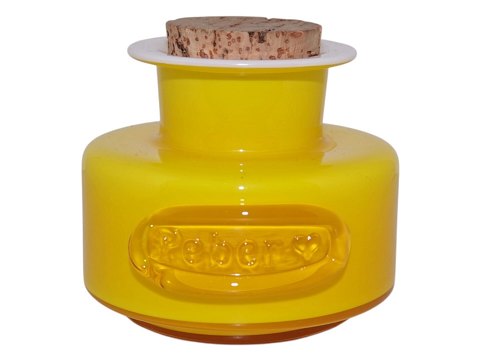 Holmegaard Yellow Palet spice jar - Peber