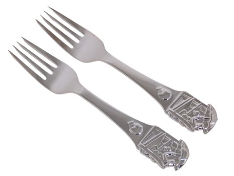 HC Andersen Eventyr Børnebestik sølvpletBarnegaffel - Ole Lukøje