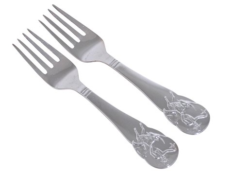 HC Andersen Eventyr Børnebestik sølvpletBarnegaffel - Klodshans