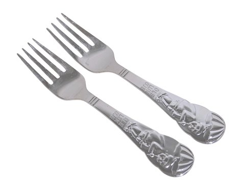 HC Andersen Eventyr Børnebestik sølvpletBarnegaffel - Ole Lukøje