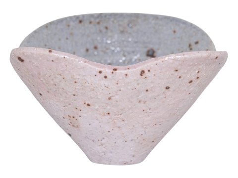 Royal Copenhagen keramikLille to-farvet skål af Bente Hansen