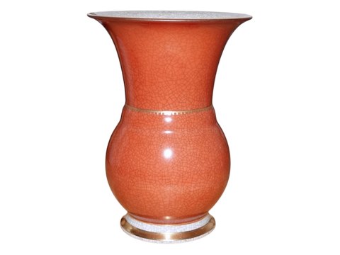 Royal CopenhagenRed Craquele vase
