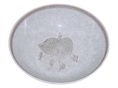 LyngbyCraquele bowl with green leaves