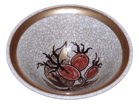 Dahl JensenSmall Craquele bowl signed Arthur Boesen