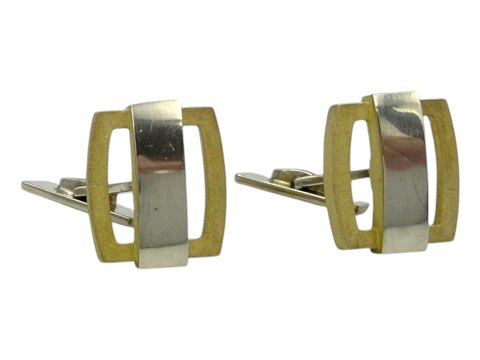 Danish silver and gilded silverModern cufflinks from 1960-1970