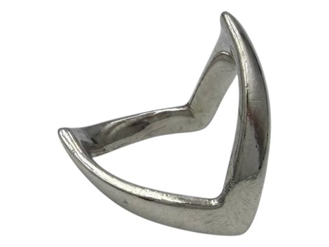 Danish sterlingsilverSculptural ring . Size 52