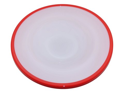 Holmegaard PaletOrange red dish 27.5 cm.
