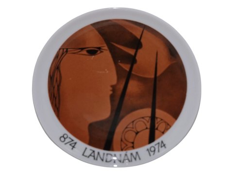 Bing & Grondahl plateIceland Landnam 874-1974