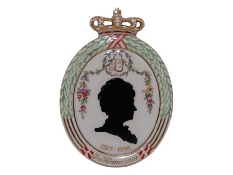 Royal Copenhagen Silhouet platteDronning Louise 1817-1898