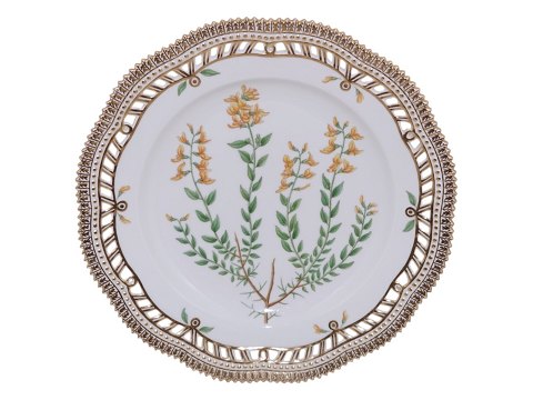 Flora DanicaMiddagstallerken med gennembrudt kant 25,5 cm.