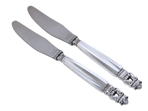 Georg Jensen AcornDinner knife with serrated blade 22.2 cm.