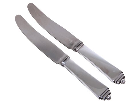Georg Jensen Pyramide sterling sølvDessertkniv med langt knivblad 16,5 cm.