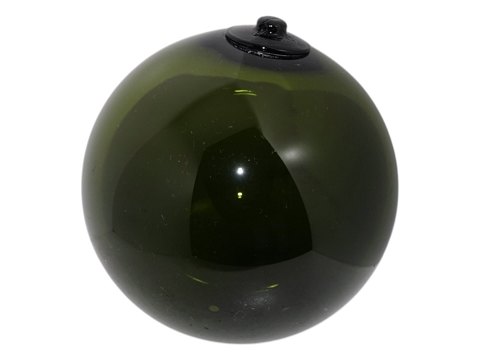 HolmegaardStor mørkegrøn dekorationskugle 12 cm.