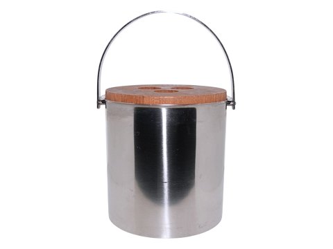 Stelton Cylinda LineIsspand med teaklåg