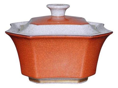 Royal CopenhagenSquare Craquele bonbonnière with lid