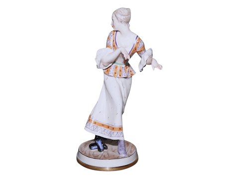 Bing & Grøndahl overglaze-painted figurineWoman who has taken off her shoes