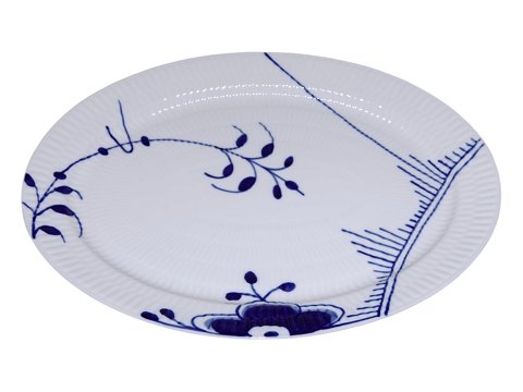 Blå Mega MusselmaletOval middagstallerken 28 cm.