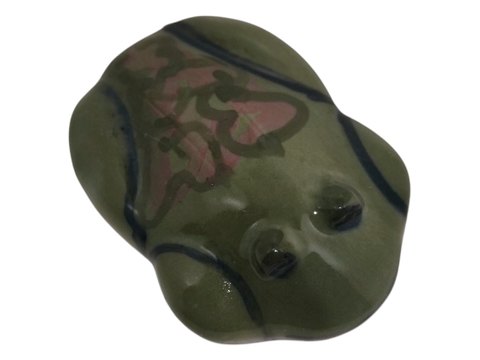 Royal CopenhagenMiniature green frog figurine