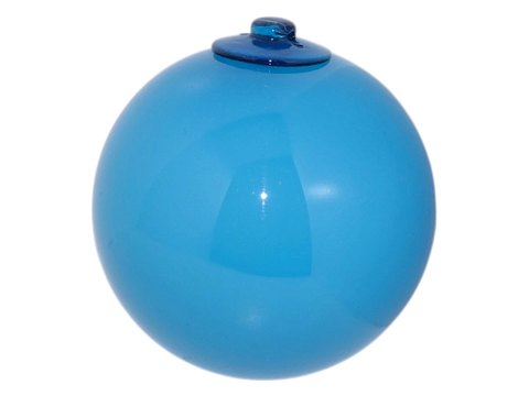 HolmegaardTurquoise blue decoration ball 9 cm.