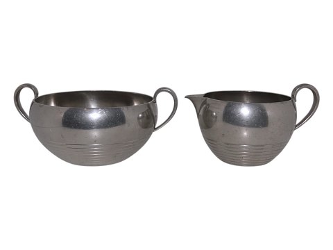 Just Andersen pewterCreamer and sugar bowl