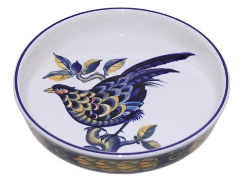 Blue PheasantDish with edge 16.5 cm.