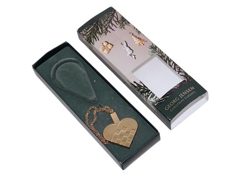 Georg Jensen Golden ChristmasOrnament - Braided Heart