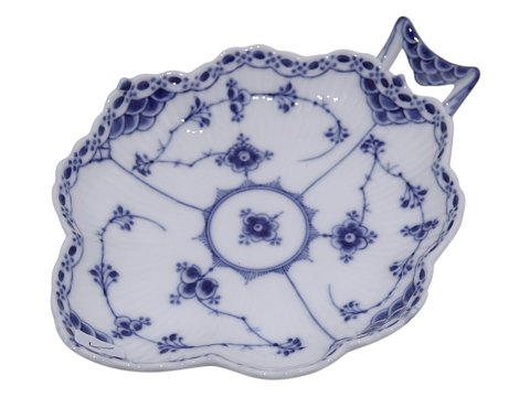 Blue Fluted Half LaceRare dish with a handle from 1894-1897