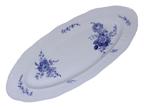 Blå Blomst SvejfetSjældent og stort fiskefad 61,4 cm.
