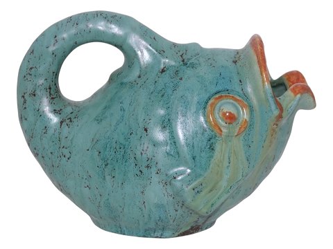 Michael Andersen keramikFigur / kande af fisk