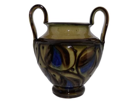 Kähler keramikVase med to høje hanke fra ca. 1920-1930