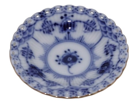 Blue Fluted Full Lace with gold edgeSmall tray 7.5 cm.