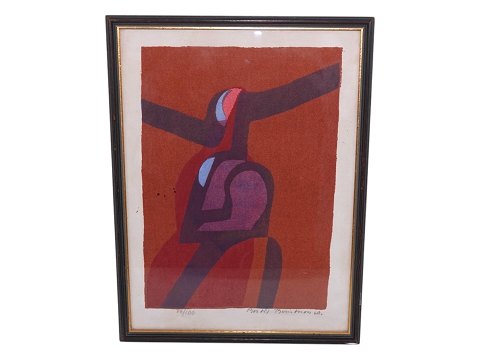 Bertil BerntssonRed abstract composition from 1960
