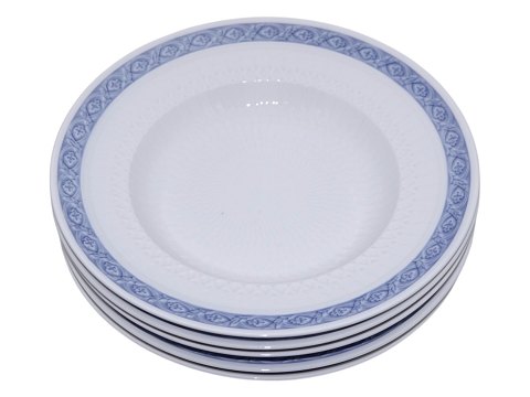 Blå VifteLille dyb tallerken 22 cm. #11515