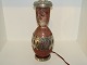 Kongstrand art pottery table lamp  with pewter mounting by Mogens Ballin