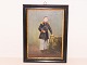 Lille Maleri
Ung belgisk eller fransk soldat i uniform fra 
1870