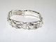 Danish silver bracelet with flowers from 1940-1960