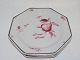 Aluminia fruit service
Octagonal plate with red decoration