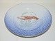 Seagull with gold edgeFish plate Number 5 Lobster