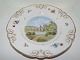 Royal Copenhagen
Rare Rokoko dinner plate with Danish Castles from 
1800