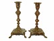 Pair brass candle light holders from 1800-1820