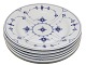 Musselmalet Riflet 
Stor middagstallerken 25,5 cm. #175