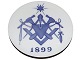 Royal Copenhagen commemorative plate from 1899
Masonic Insignia