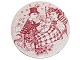 Bjorn Wiinblad art pottery
Red Month plate - December