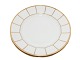 White Curved with  gold edge
Luncheon plate 22.4 cm.