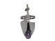 Lapponia Finland SilverLarge pendant with amethyst - heavy quality