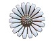 Carlo Juul Christensen sølv 
Marguerit broche fra 1962-1980
