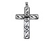 SilverLarge pendant - Cross
