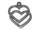 Silver
Children's pendant two hearts